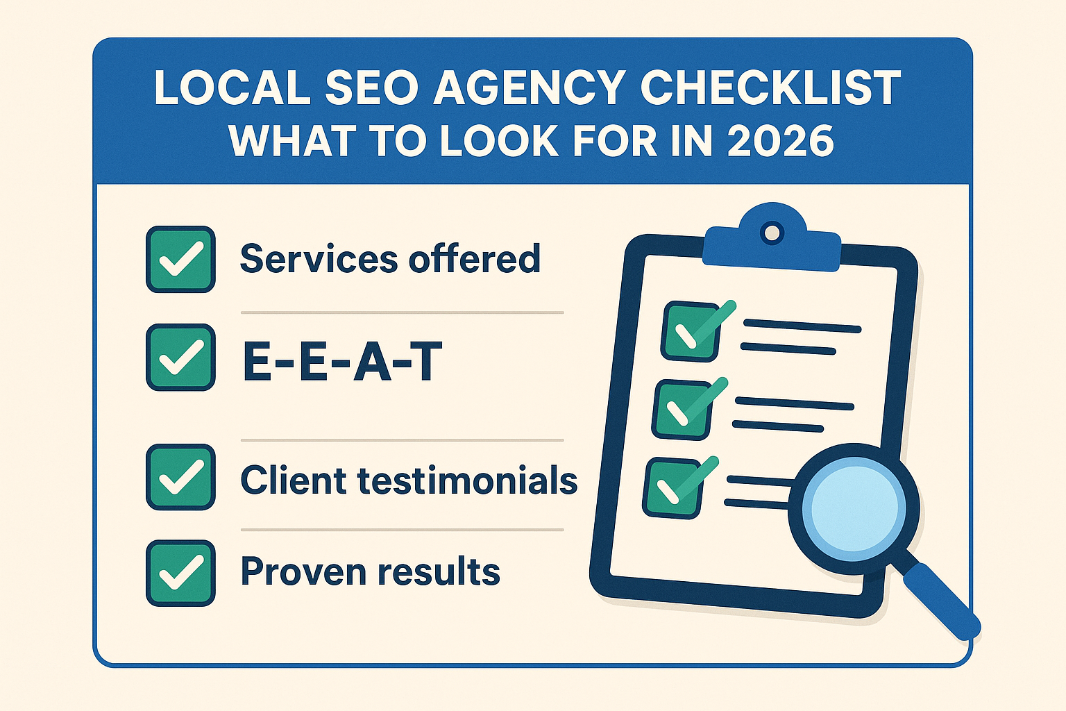 Local SEO Agency Checklist: What to Look For in 2026