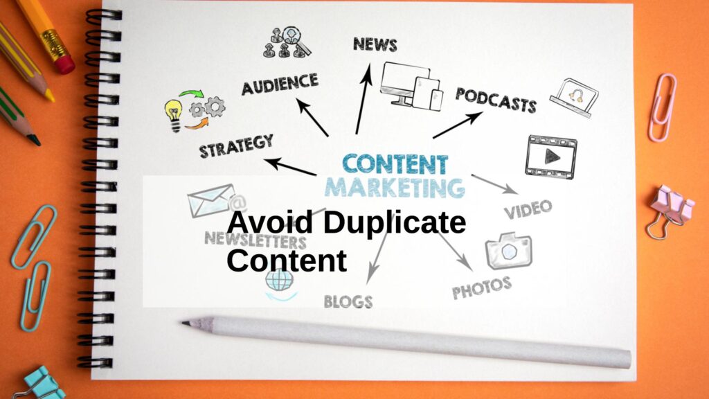 Avoid Duplicate Content